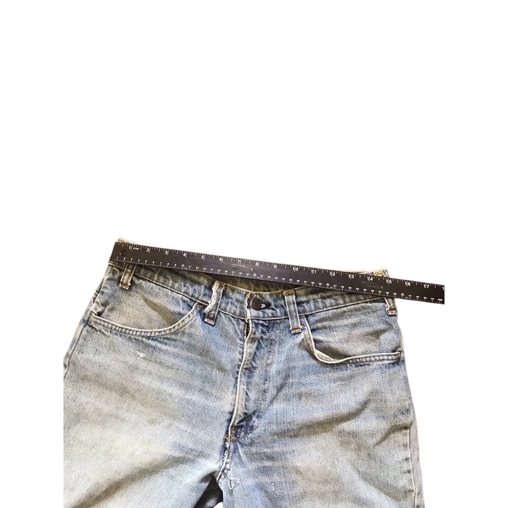 Vtg Levi's Big Bell Bottom Jeans 684-0217 Orange‎ Tab 32x33